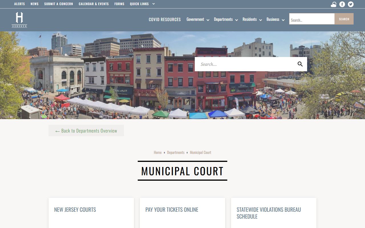 Hoboken Municipal Court handling local criminal records