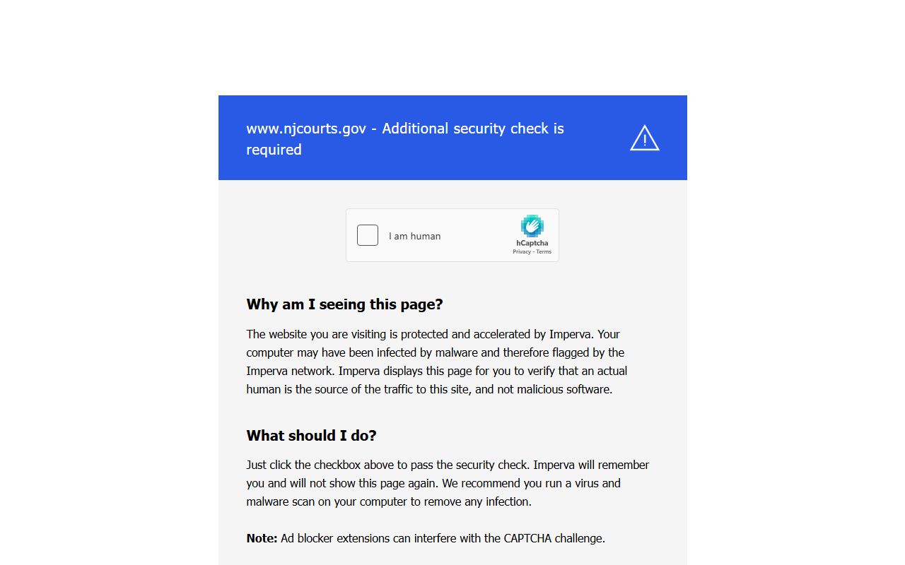 Middlesex County Superior Court handling Piscataway Township criminal records