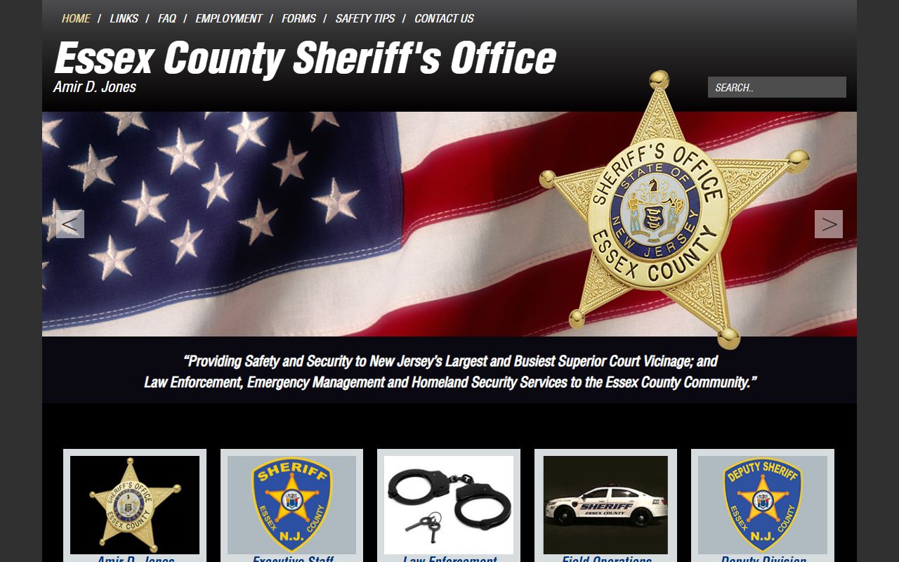 Essex County Sheriff Office criminal records and inmate lookup in Newark
