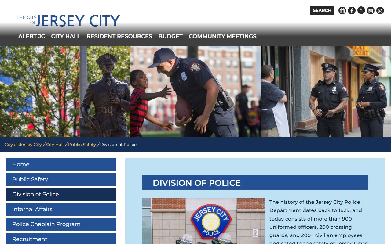 Jersey City Police Department records for Hudson County criminal cases