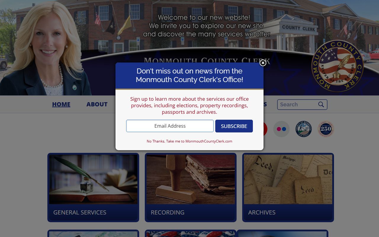 Monmouth County Clerk's Office public records access