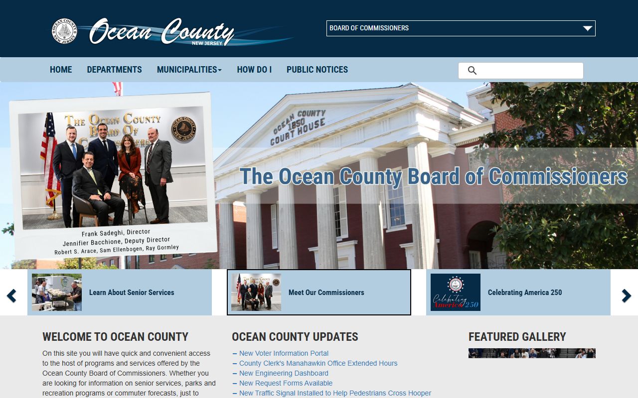 Ocean County Clerk's Office public records and OPRA requests in Toms River